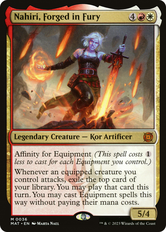 Nahiri, Forged in Fury [March of the Machine: The Aftermath] - The Mythic Store | 24h Order Processing