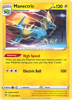 Manectric (052/185) [Sword & Shield: Vivid Voltage] - The Mythic Store | 24h Order Processing