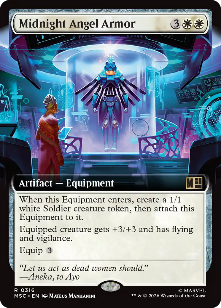 Midnight Angel Armor (Extended Art) [Marvel Super Heroes Commander] - The Mythic Store | 24h Order Processing