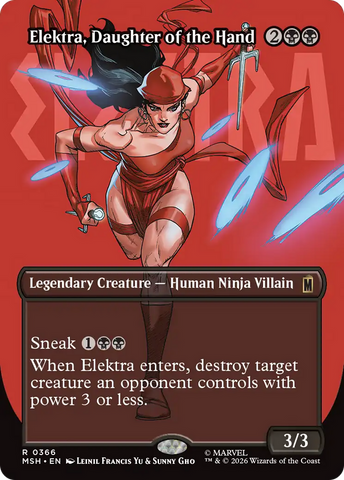 Elektra, Daughter of the Hand (Borderless) (366) [Marvel Super Heroes] - The Mythic Store | 24h Order Processing