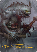 Gray Slaad Art Card (Gold-Stamped Signature) [Commander Legends: Battle for Baldur's Gate Art Series] - The Mythic Store | 24h Order Processing