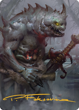 Gray Slaad Art Card (Gold-Stamped Signature) [Commander Legends: Battle for Baldur's Gate Art Series] - The Mythic Store | 24h Order Processing