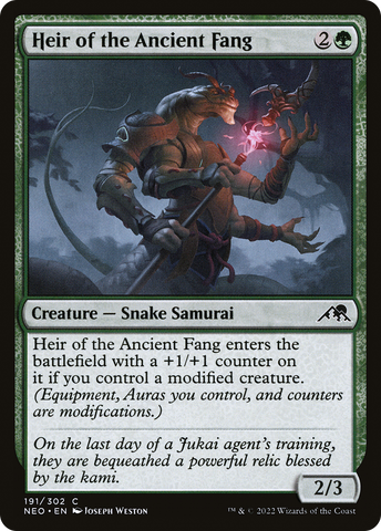 Heir of the Ancient Fang [Kamigawa: Neon Dynasty] - The Mythic Store | 24h Order Processing