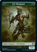Dragon // Elf Warrior Double-Sided Token [Game Night: Free-for-All Tokens] - The Mythic Store | 24h Order Processing