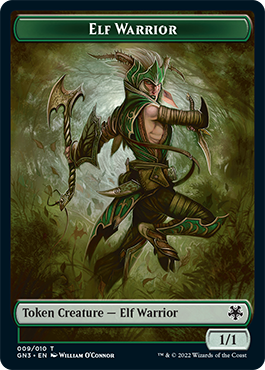 Dragon // Elf Warrior Double-Sided Token [Game Night: Free-for-All Tokens] - The Mythic Store | 24h Order Processing