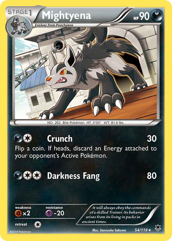 Mightyena (54/119) [XY: Phantom Forces] - The Mythic Store | 24h Order Processing
