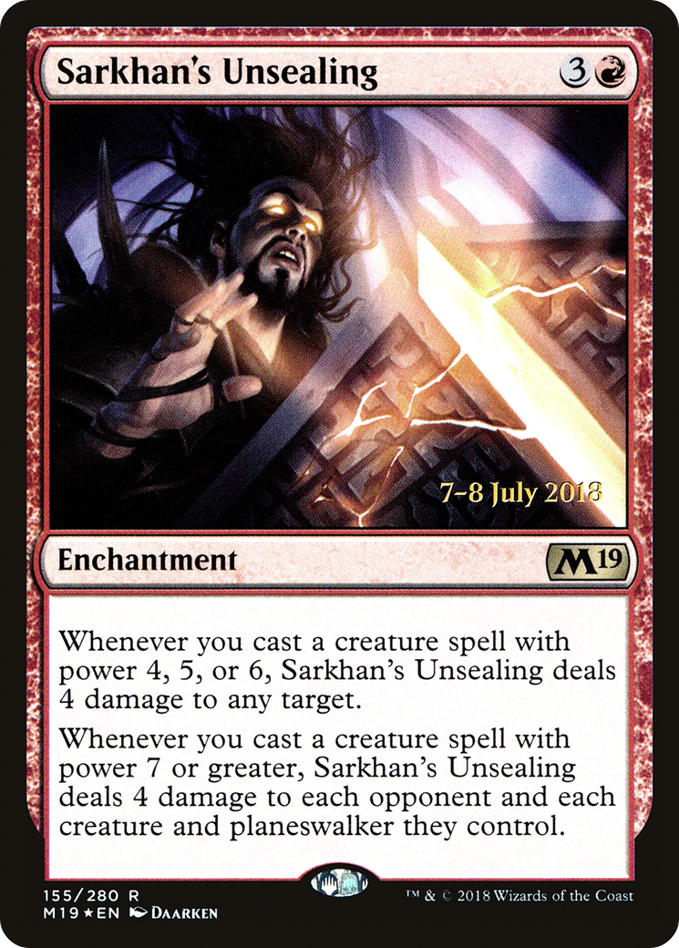 Sarkhan's Unsealing [Core Set 2019 Prerelease Promos] - The Mythic Store | 24h Order Processing