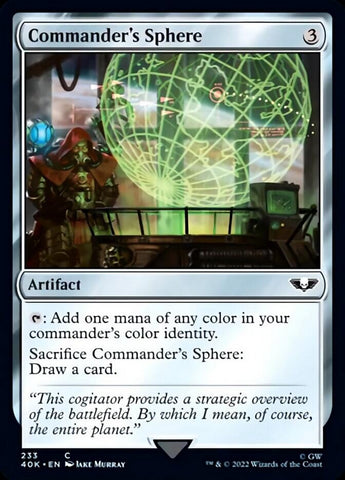 Commander's Sphere (233) (Surge Foil) [Warhammer 40,000] - The Mythic Store | 24h Order Processing