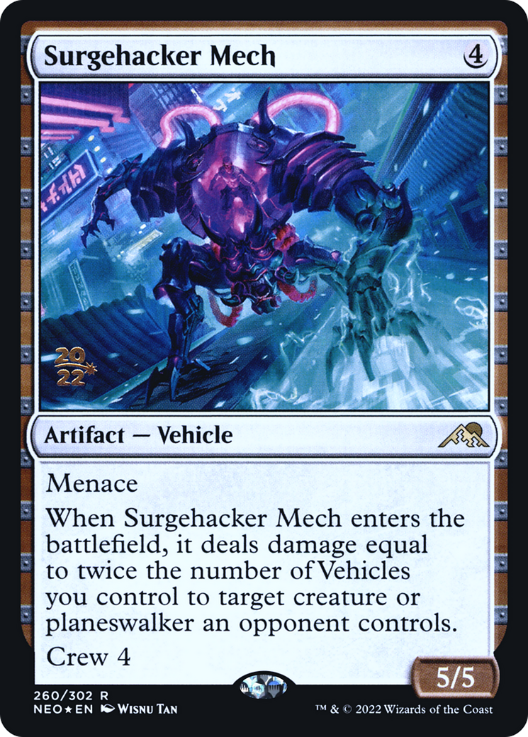 Surgehacker Mech [Kamigawa: Neon Dynasty Prerelease Promos] - The Mythic Store | 24h Order Processing