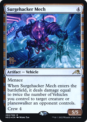 Surgehacker Mech [Kamigawa: Neon Dynasty Prerelease Promos] - The Mythic Store | 24h Order Processing