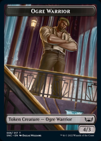 Ogre Warrior // Rhino Warrior Double-Sided Token [Streets of New Capenna Tokens] - The Mythic Store | 24h Order Processing