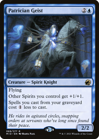 Patrician Geist (Promo Pack) [Innistrad: Midnight Hunt Promos] - The Mythic Store | 24h Order Processing