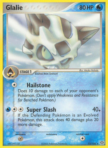 Glalie (13/106) [EX: Emerald] - The Mythic Store | 24h Order Processing
