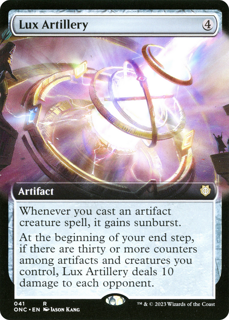 Lux Artillery (Extended Art) [Phyrexia: All Will Be One Commander] - The Mythic Store | 24h Order Processing