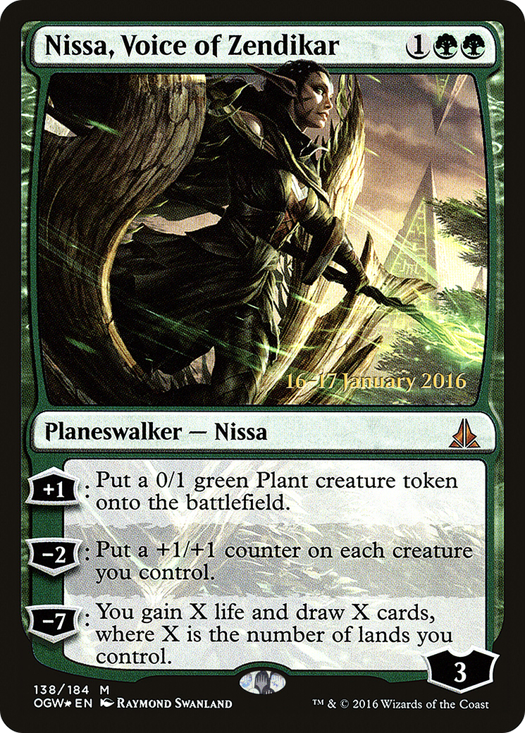 Nissa, Voice of Zendikar [Oath of the Gatewatch Prerelease Promos] - The Mythic Store | 24h Order Processing