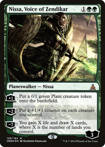 Nissa, Voice of Zendikar [Oath of the Gatewatch Prerelease Promos] - The Mythic Store | 24h Order Processing
