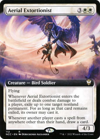 Aerial Extortionist (Extended Art) [Streets of New Capenna Commander] - The Mythic Store | 24h Order Processing
