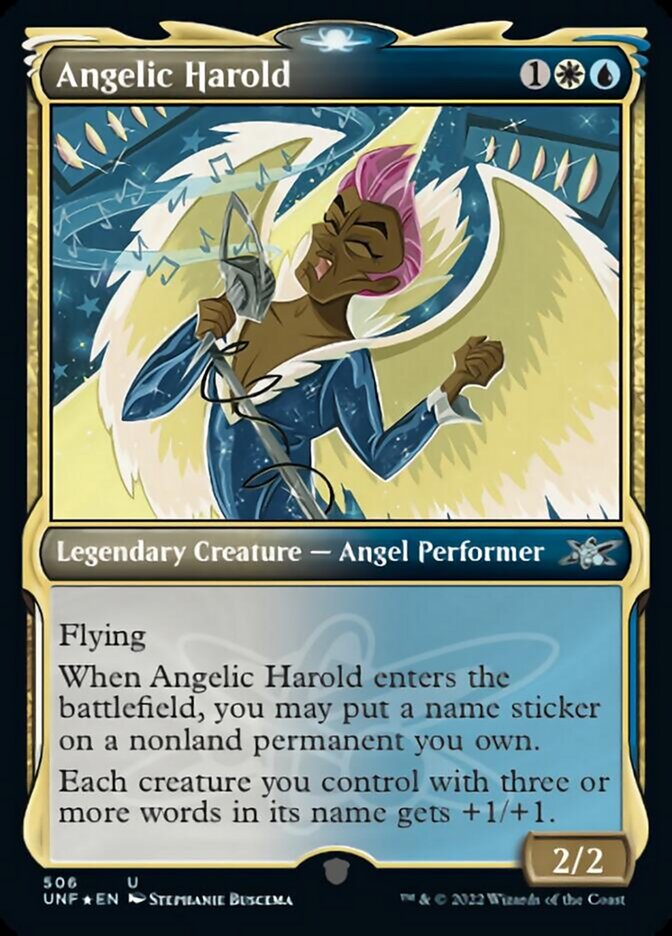 Angelic Harold (Showcase) (Galaxy Foil) [Unfinity] - The Mythic Store | 24h Order Processing