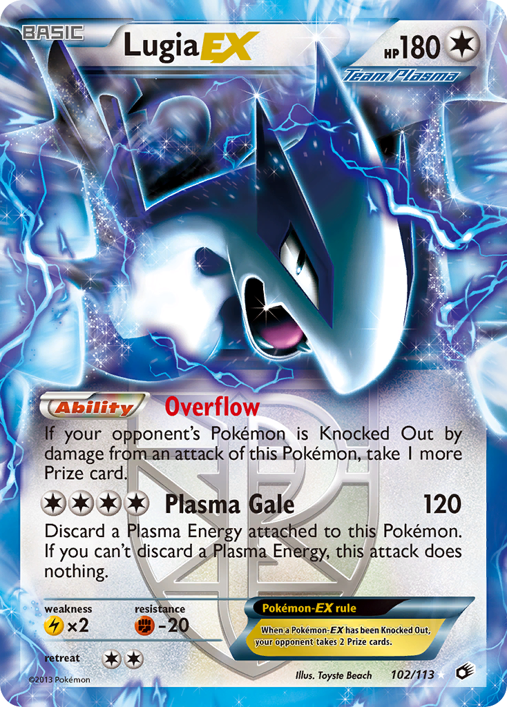 Lugia EX (102/113) [Black & White: Legendary Treasures] - The Mythic Store | 24h Order Processing