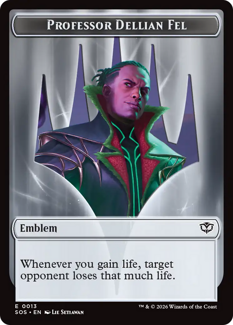 Professor Dellian Fel // Pest (0008) Double-Sided Token [Secrets of Strixhaven Tokens] - The Mythic Store | 24h Order Processing