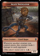 Agate Instigator // Rabbit Double-Sided Token [Bloomburrow Commander Tokens] - The Mythic Store | 24h Order Processing