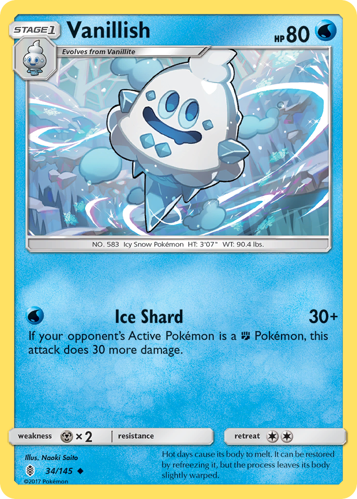 Vanillish (34/145) [Sun & Moon: Guardians Rising] - The Mythic Store | 24h Order Processing