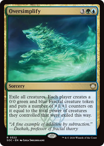 Oversimplify [Secrets of Strixhaven Commander] - The Mythic Store | 24h Order Processing