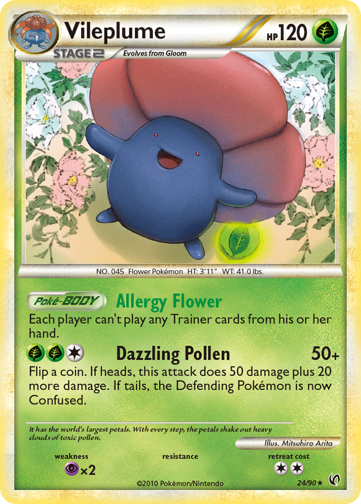 Vileplume (24/90) [HeartGold & SoulSilver: Undaunted] - The Mythic Store | 24h Order Processing