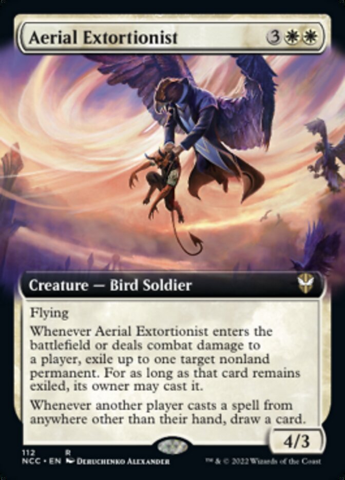 Aerial Extortionist (Extended Art) [Streets of New Capenna Commander] - The Mythic Store | 24h Order Processing