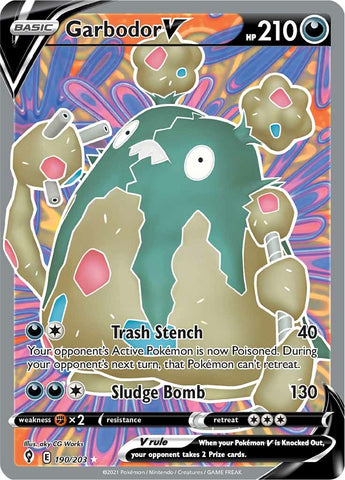 Garbodor V (190/203) [Sword & Shield: Evolving Skies] - The Mythic Store | 24h Order Processing