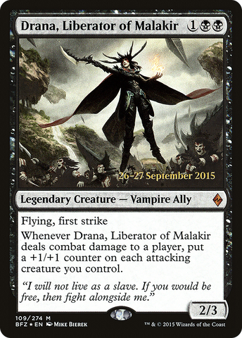 Drana, Liberator of Malakir [Battle for Zendikar Prerelease Promos] - The Mythic Store | 24h Order Processing