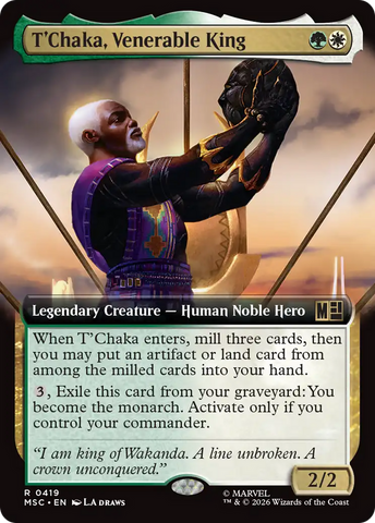T'Chaka, Venerable King (Extended Art) [Marvel Super Heroes Commander] - The Mythic Store | 24h Order Processing
