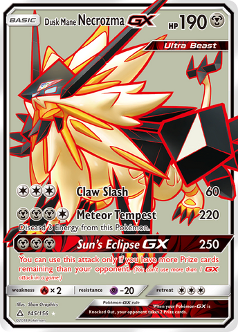 Dusk Mane Necrozma GX (145/156) [Sun & Moon: Ultra Prism] - The Mythic Store | 24h Order Processing