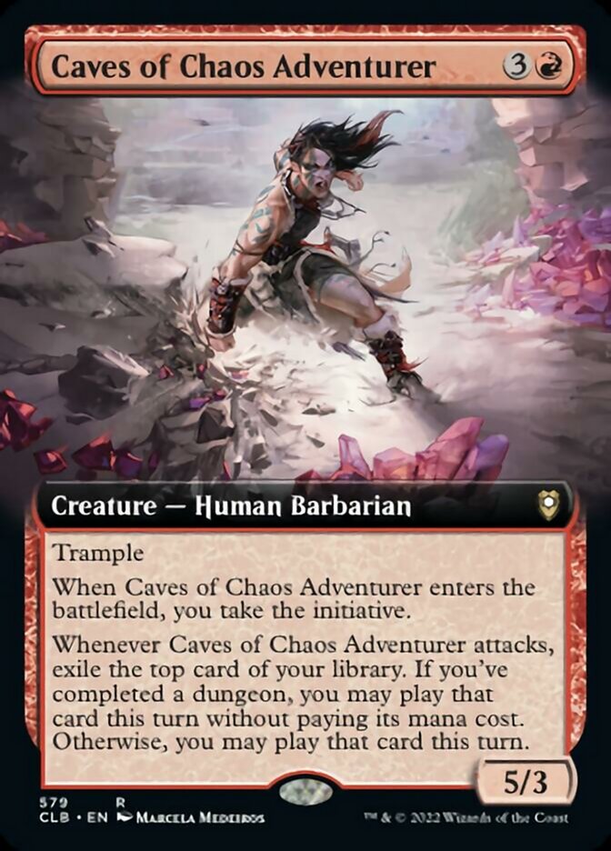 Caves of Chaos Adventurer (Extended Art) [Commander Legends: Battle for Baldur's Gate] - The Mythic Store | 24h Order Processing