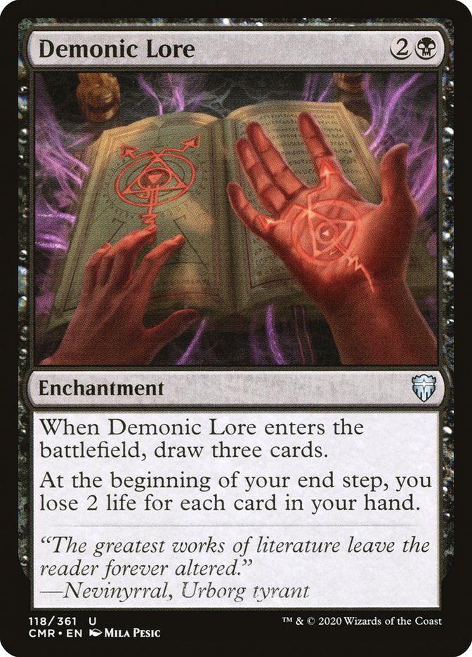 Demonic Lore [Commander Legends] - The Mythic Store | 24h Order Processing