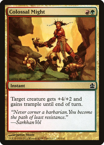 Colossal Might [Commander 2011] - The Mythic Store | 24h Order Processing