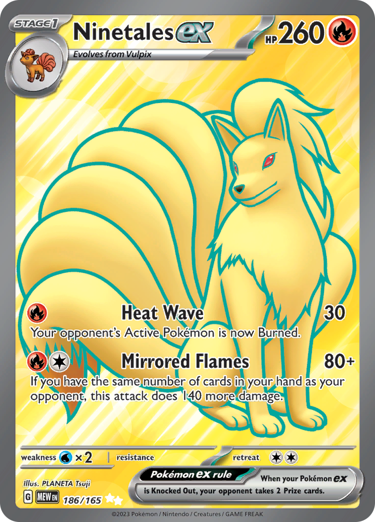 Ninetales ex (186/165) [Scarlet & Violet 151] - The Mythic Store | 24h Order Processing