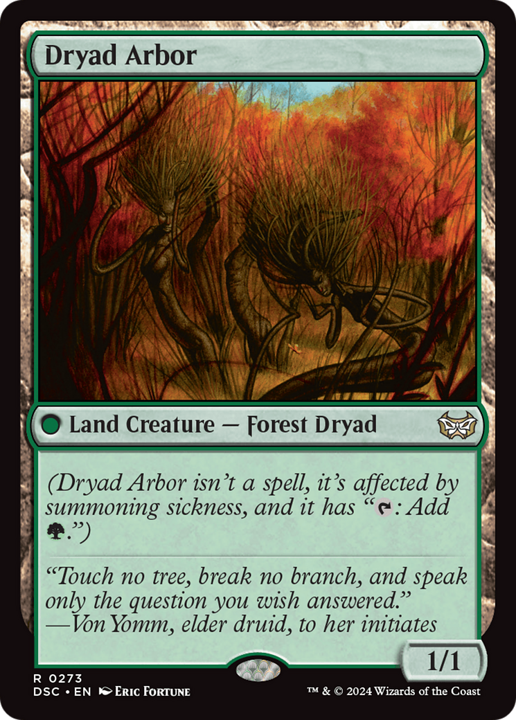 Dryad Arbor [Duskmourn: House of Horror Commander] - The Mythic Store | 24h Order Processing