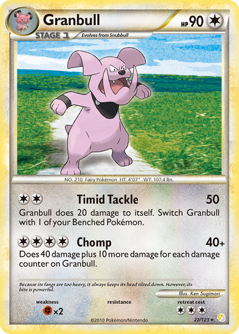 Granbull (22/123) [HeartGold & SoulSilver: Base Set] - The Mythic Store | 24h Order Processing