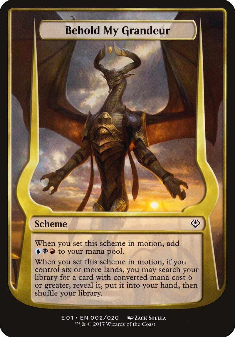 Behold My Grandeur (Schemes) [Archenemy: Nicol Bolas Schemes] - The Mythic Store | 24h Order Processing