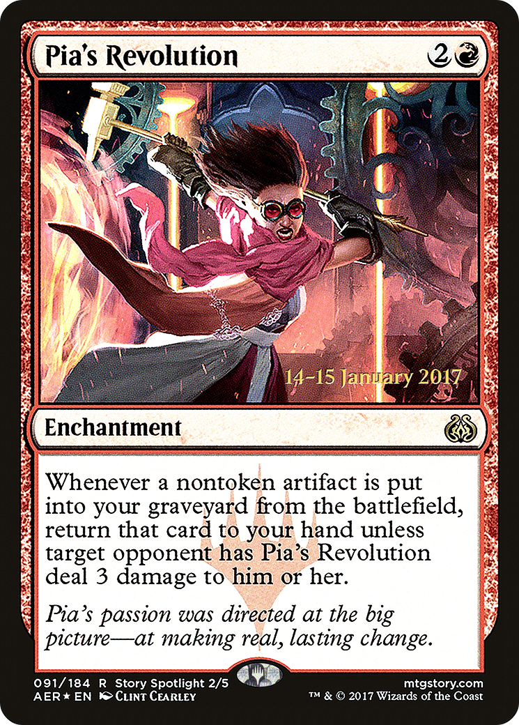 Pia's Revolution [Aether Revolt Prerelease Promos] - The Mythic Store | 24h Order Processing