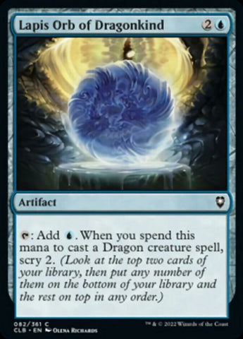 Lapis Orb of Dragonkind [Commander Legends: Battle for Baldur's Gate] - The Mythic Store | 24h Order Processing