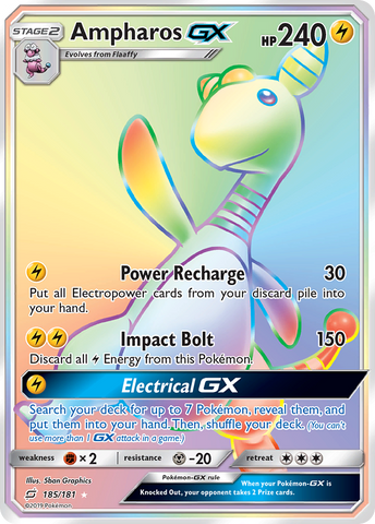 Ampharos GX (185/181) [Sun & Moon: Team Up] - The Mythic Store | 24h Order Processing