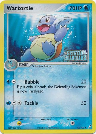 Wartortle (42/100) (Stamped) [EX: Crystal Guardians] - The Mythic Store | 24h Order Processing