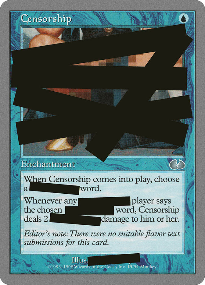 Censorship [Unglued] - The Mythic Store | 24h Order Processing