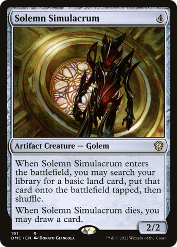 Solemn Simulacrum [Dominaria United Commander] - The Mythic Store | 24h Order Processing