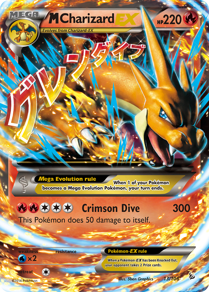 M Charizard EX (13/106) [XY: Flashfire] - The Mythic Store | 24h Order Processing