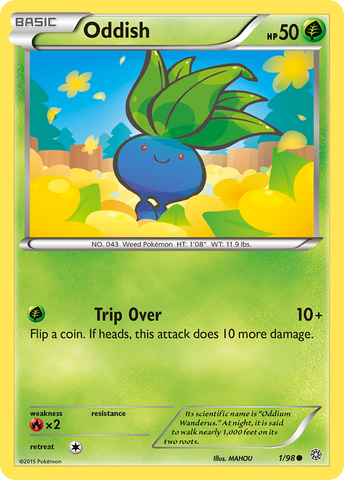 Oddish (1/98) [XY: Ancient Origins] - The Mythic Store | 24h Order Processing