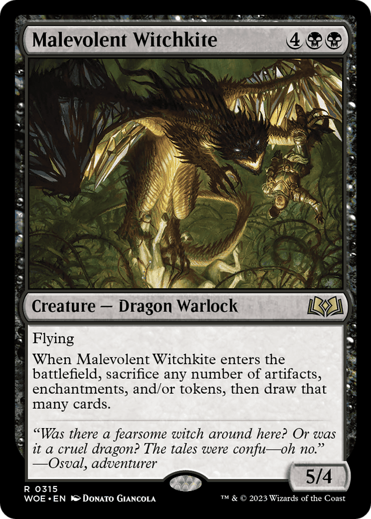 Malevolent Witchkite [Wilds of Eldraine] - The Mythic Store | 24h Order Processing