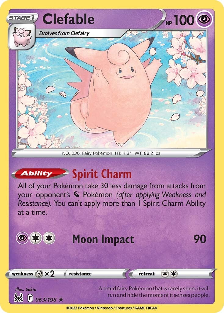 Clefable (063/196) [Sword & Shield: Lost Origin] - The Mythic Store | 24h Order Processing